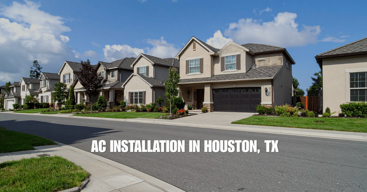 AC Installation in Houston TX