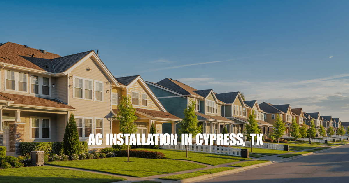 AC Installation in Cypress TX
