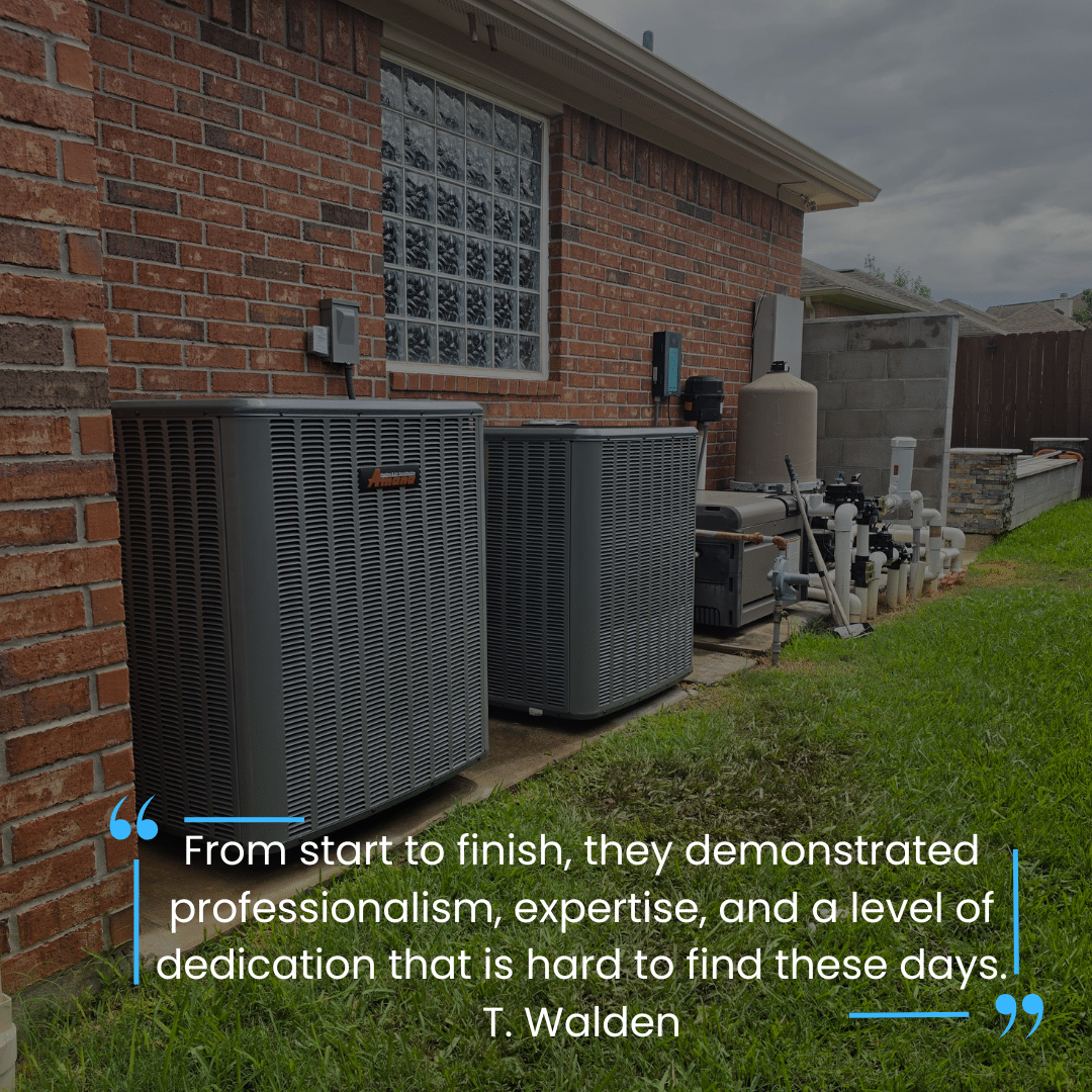 Rotex AC and Heating ac installation in tombal tx testimonial